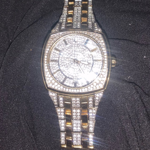 Bulova Phantom Crystal Watch Gold and Silver - Picture 11 of 11